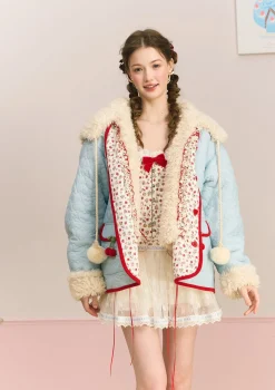 Berry Katie Rabbit Cotton Coat