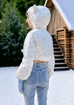 Berry Meow Meow Down Jacket