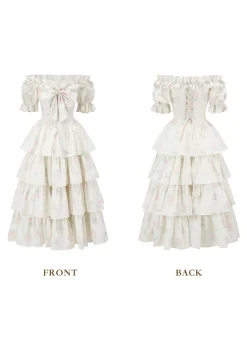 Bloom in Coral Island Corset Dress