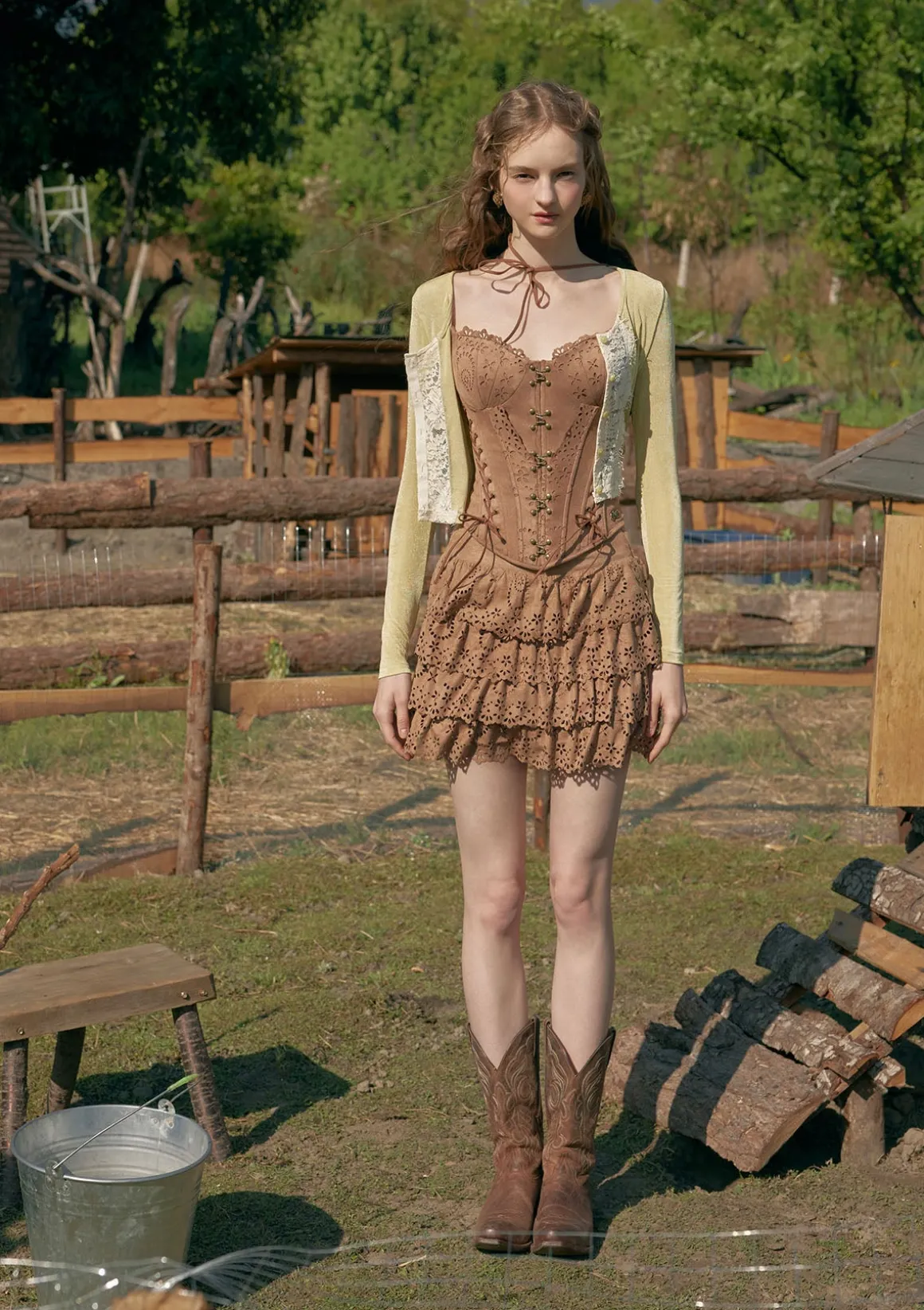 Chocolina Suede Corset
