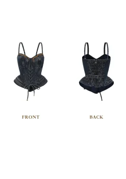 Cowgirl On The Run Denim Corset