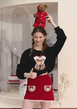 Curve & Plus Berry Brownie Hoodie