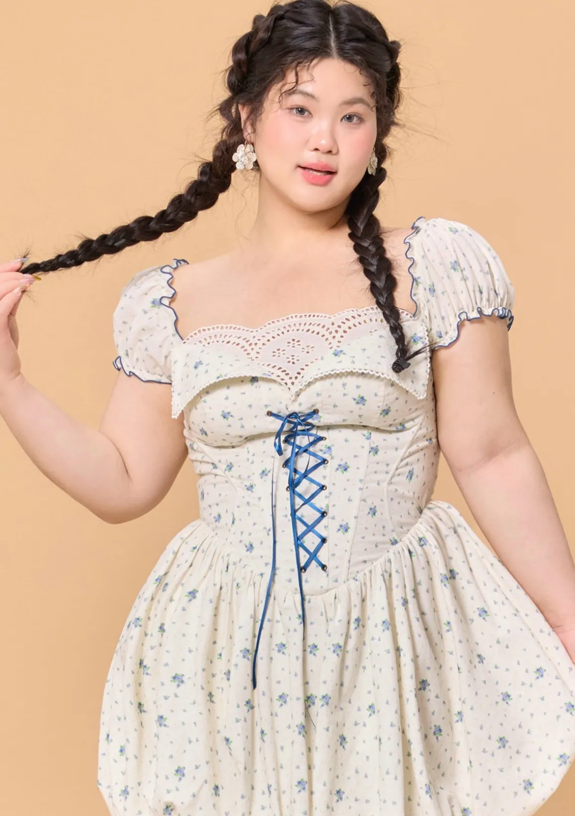 Curve & Plus Blueberry Jam Jar Dress