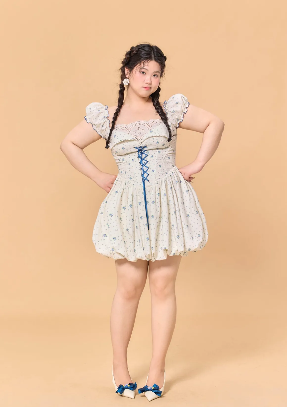 Curve & Plus Blueberry Jam Jar Dress