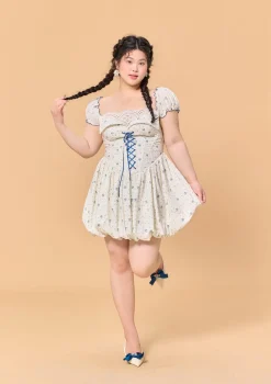 Curve & Plus Blueberry Jam Jar Dress