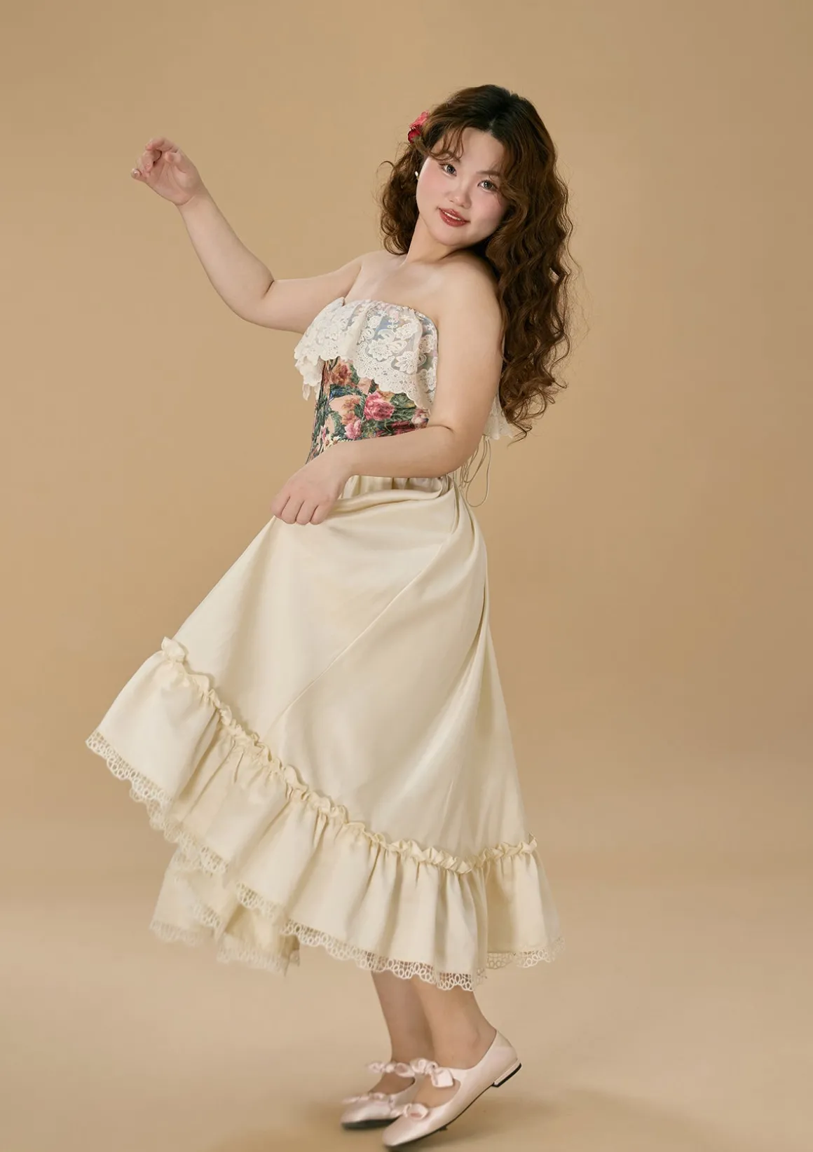Curve & Plus Flower & Banquet Corset