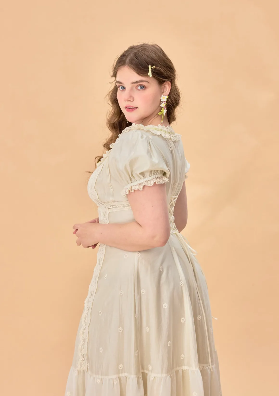 Curve & Plus Green Grapes Dress