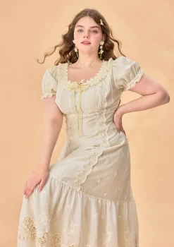 Curve & Plus Green Grapes Dress