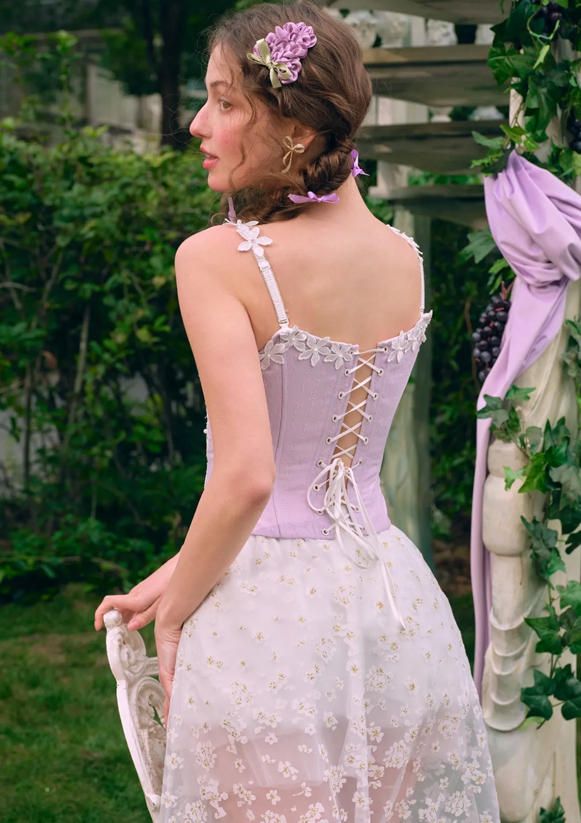 Curve & Plus Ice Grape Corset