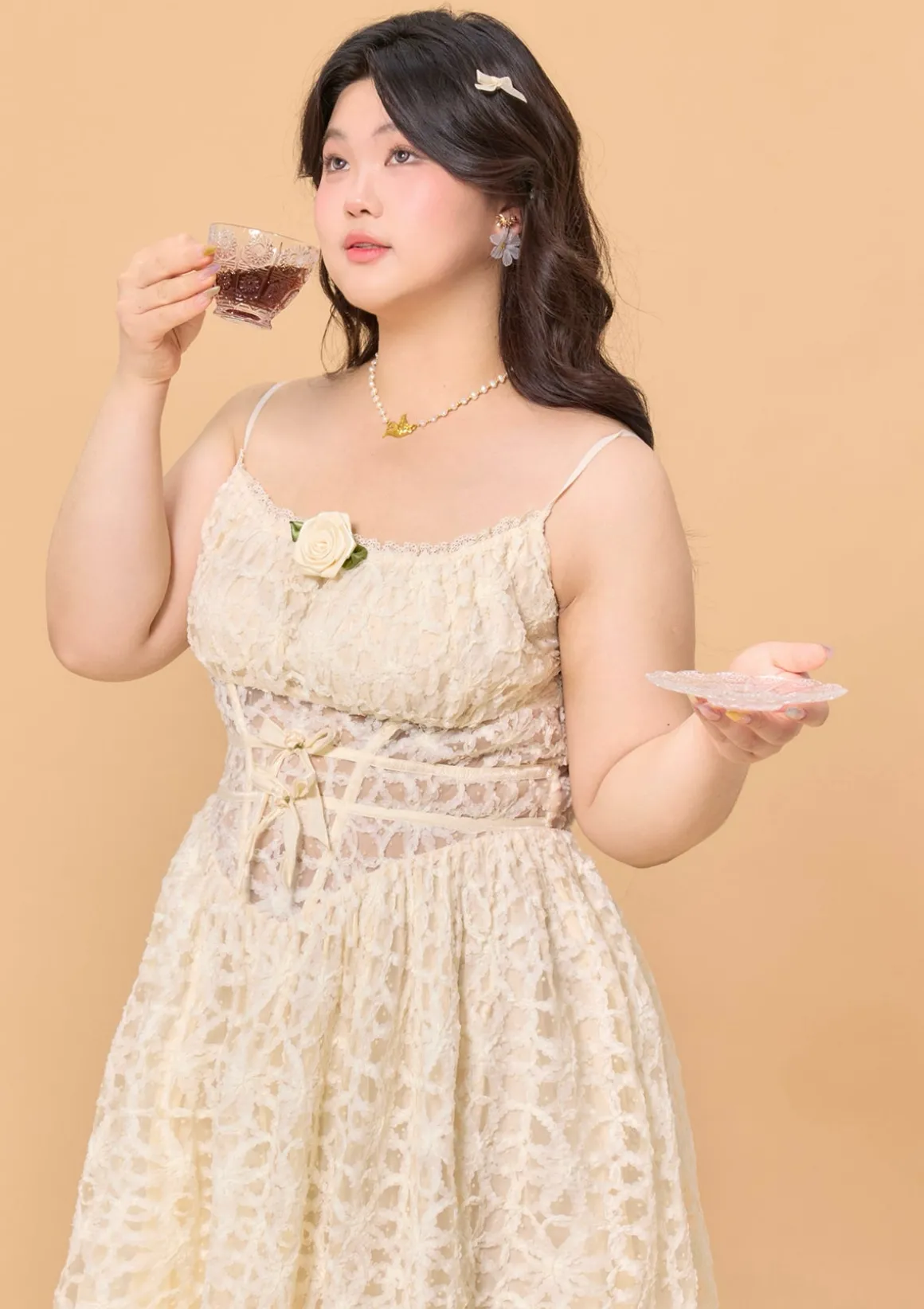 Curve & Plus Jasmine's Dream Net Corset