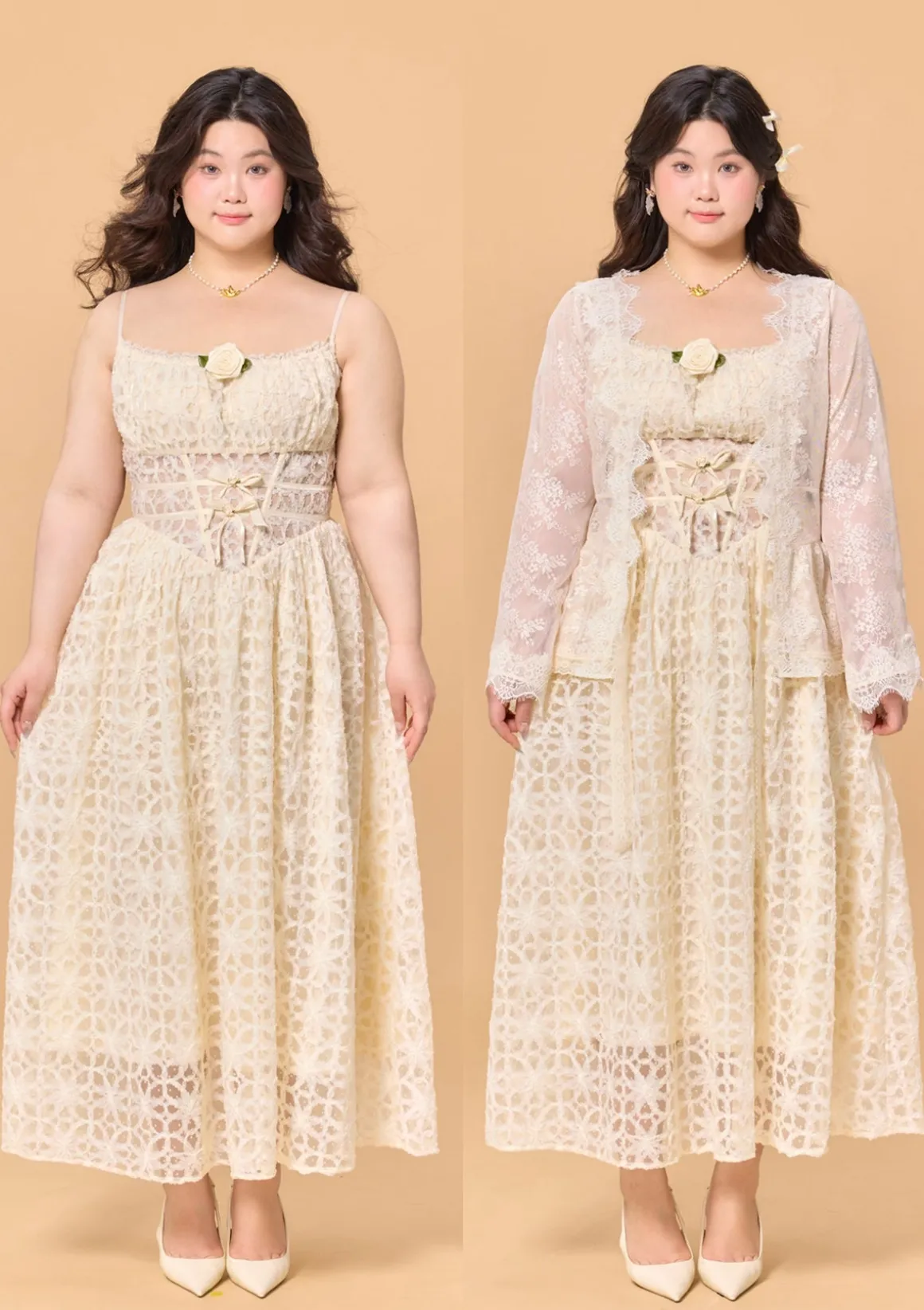 Curve & Plus Jasmine's Dream Net Corset