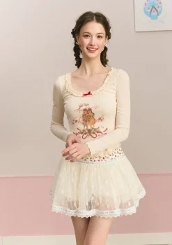 Curve & Plus Little Berry Chef Bottom Shirt