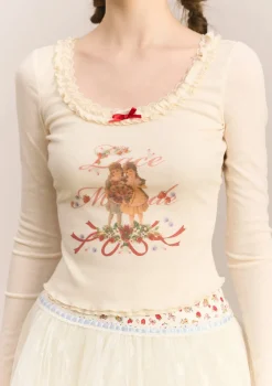 Curve & Plus Little Berry Chef Bottom Shirt