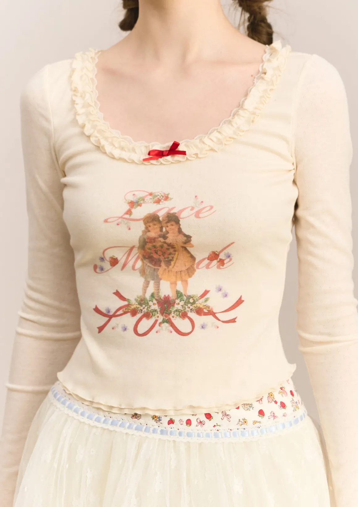 Curve & Plus Little Berry Chef Bottom Shirt