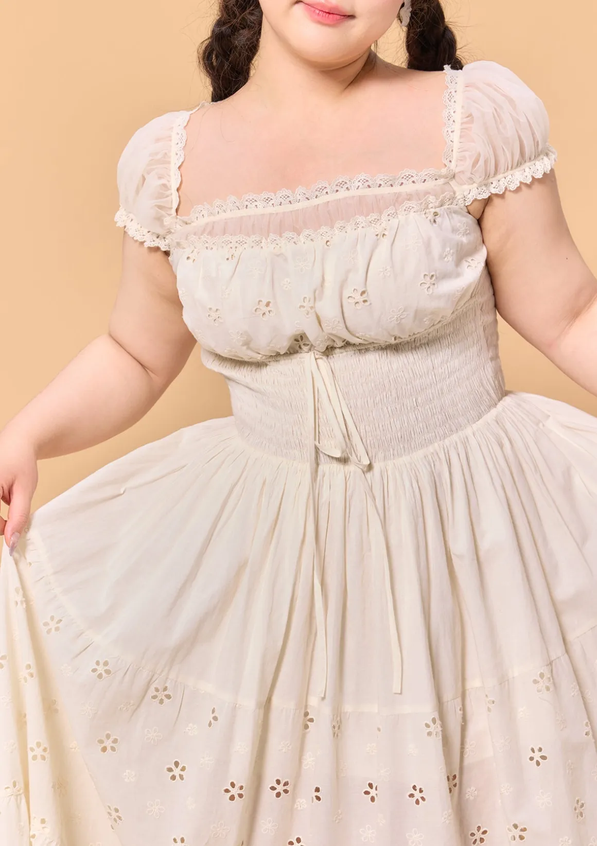Curve & Plus Little White Rabbit Dress