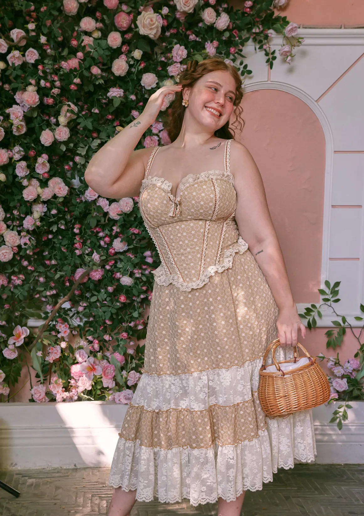 Curve & Plus Miss Cinnamon Corset Dress