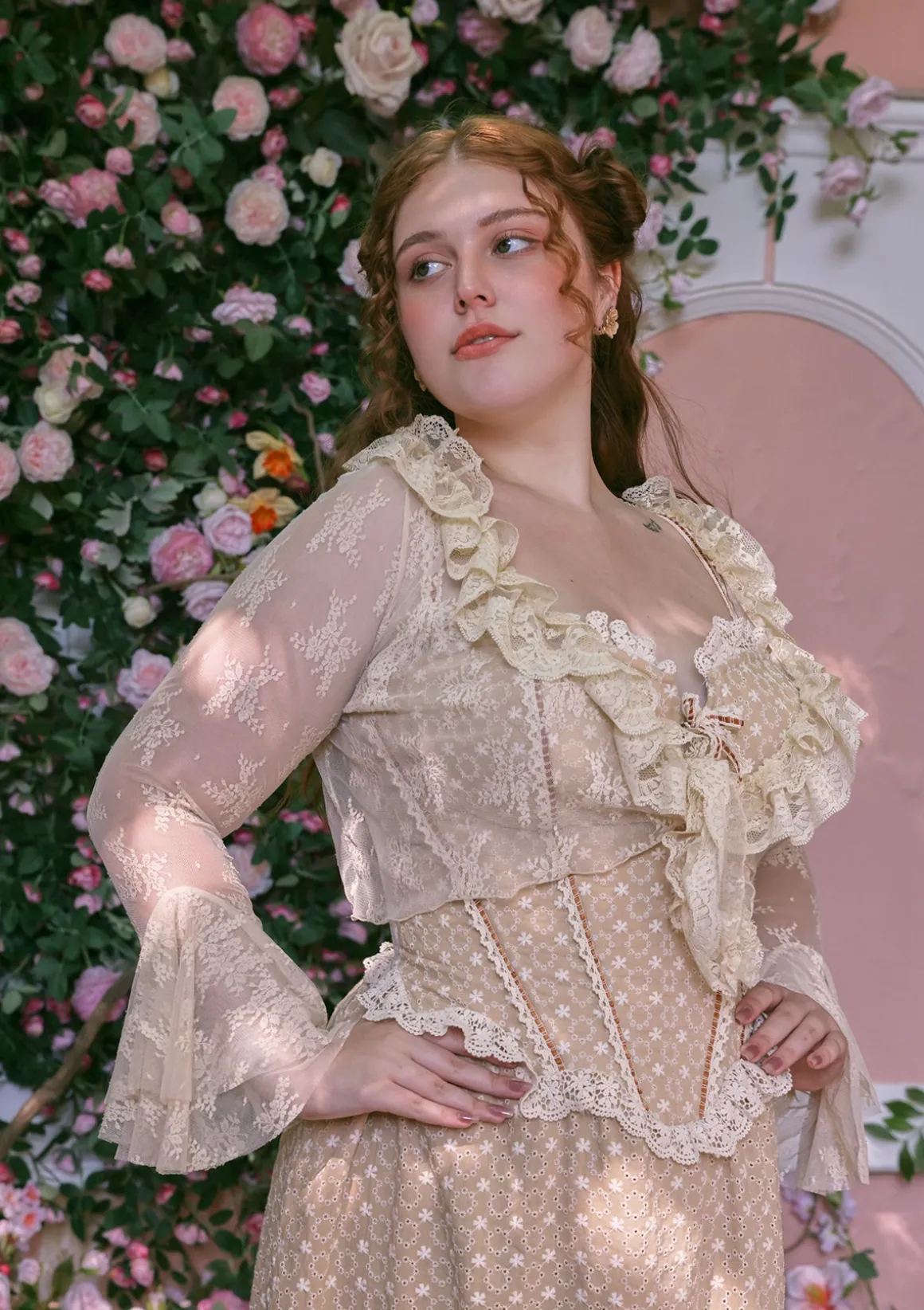 Curve & Plus Miss Cinnamon Corset Dress