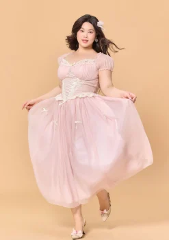 Curve & Plus Pink Mist Fairy Dress