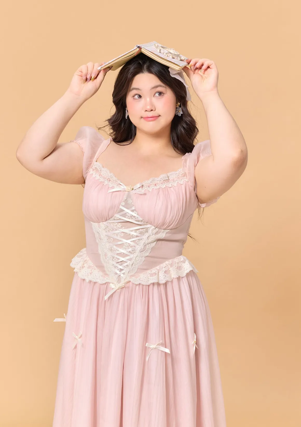 Curve & Plus Pink Mist Fairy Dress