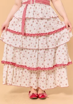 Curve & Plus Red Hood Maiden Dress