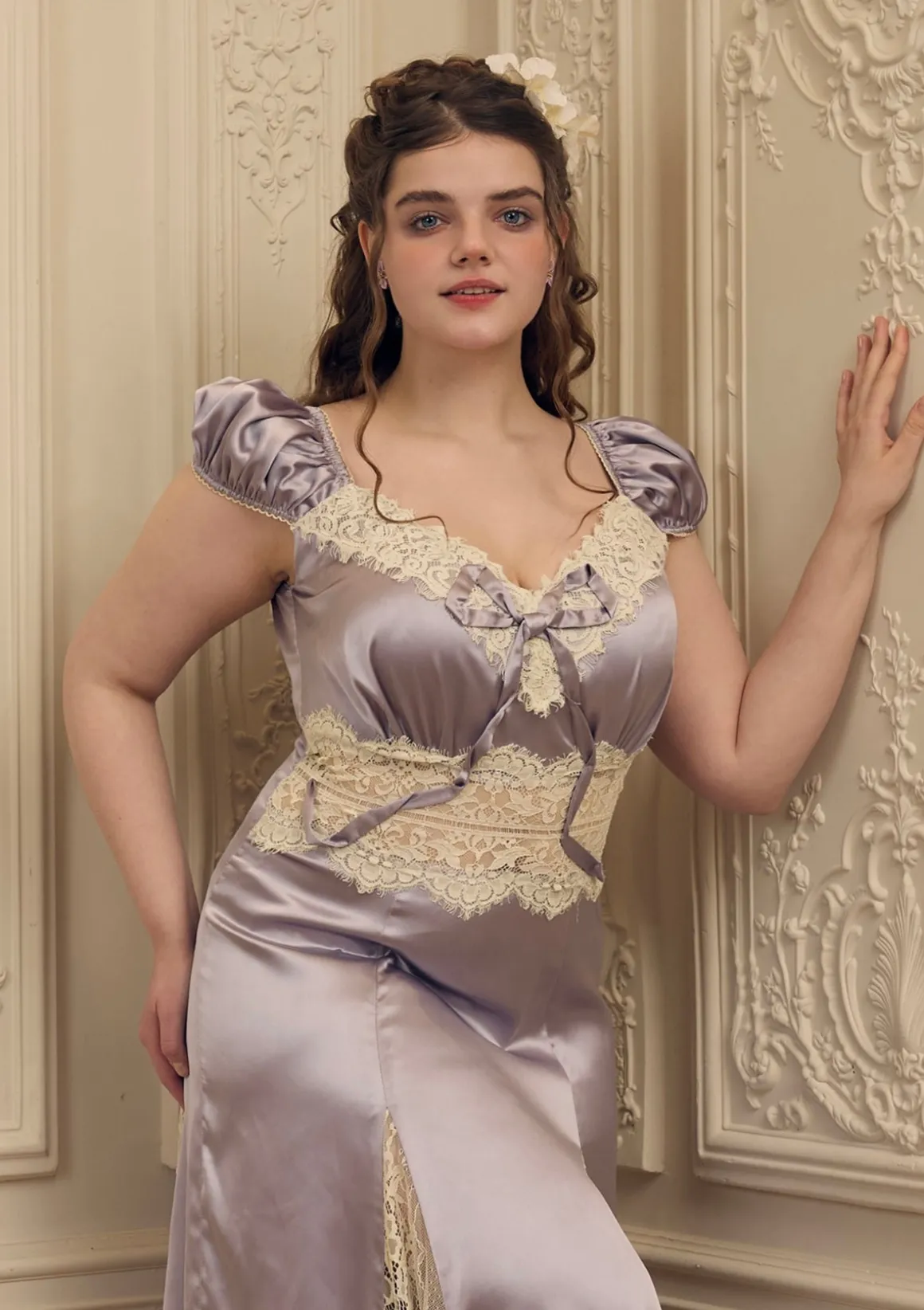 Curve & Plus Rosace Lavande Dress