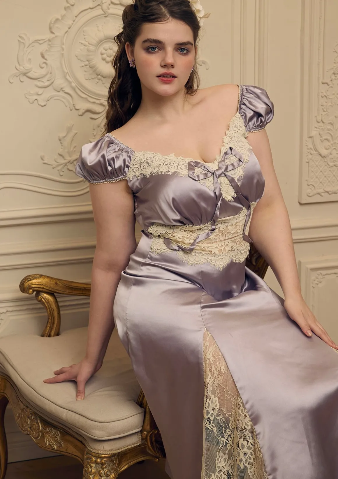 Curve & Plus Rosace Lavande Dress