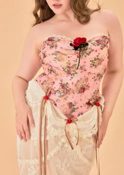 Curve & Plus Rose Sous La Lune Corset Dress