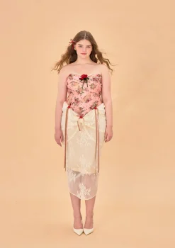 Curve & Plus Rose Sous La Lune Corset Dress