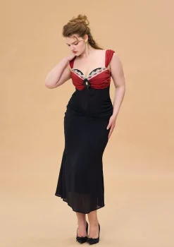 Curve & Plus Shaking the Wine Glass Corset Dress