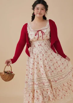 Curve & Plus Strawberry Farm Knit Cardigan
