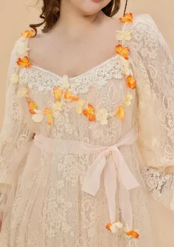 Curve & Plus Sunset & Orange Ocean Dress