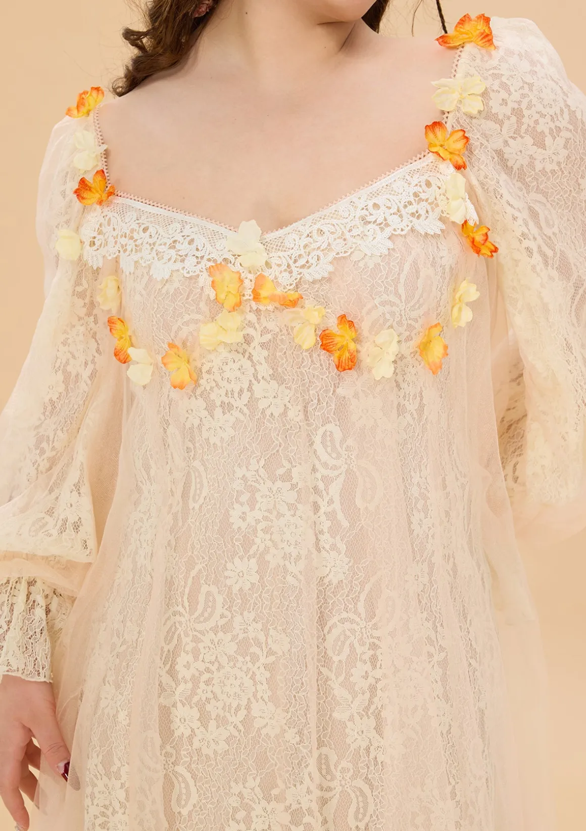 Curve & Plus Sunset & Orange Ocean Dress