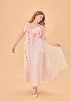 Curve & Plus Tuberose Floral Loli Corset Dress