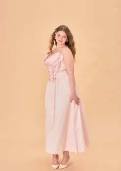 Curve & Plus Tuberose Floral Loli Corset Dress