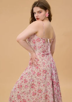 Curve & Plus Tuberose Rose Beauty Dress