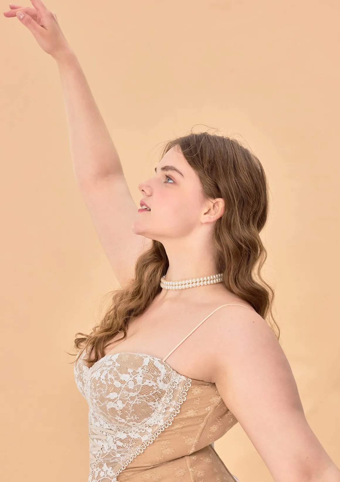 Curve & Plus "White Moon, Weaving Dreams" Corset