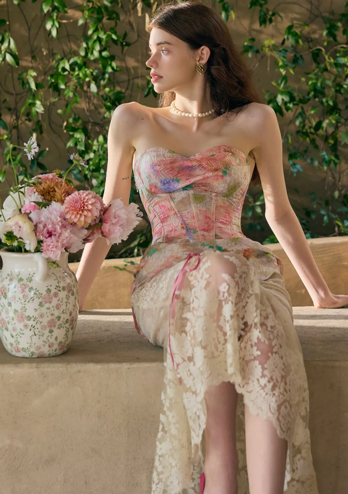 Floral Mirror Skirt