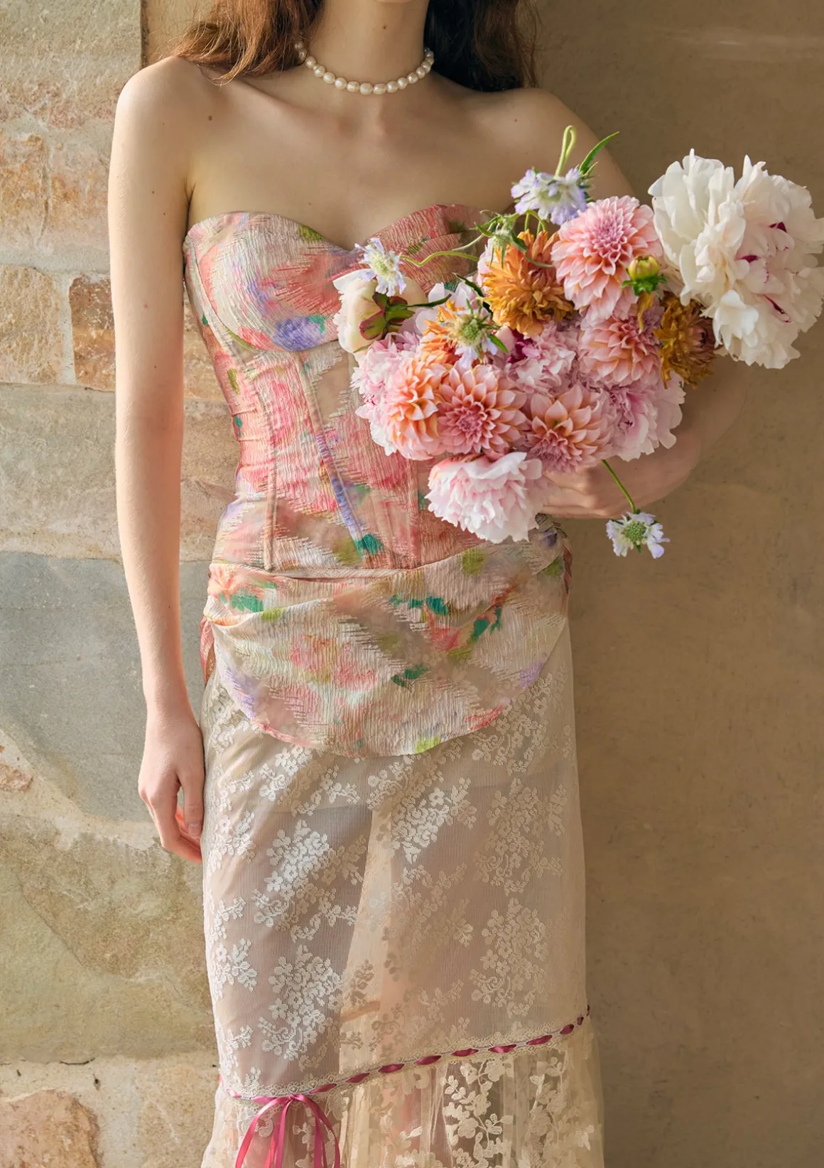 Floral Mirror Skirt