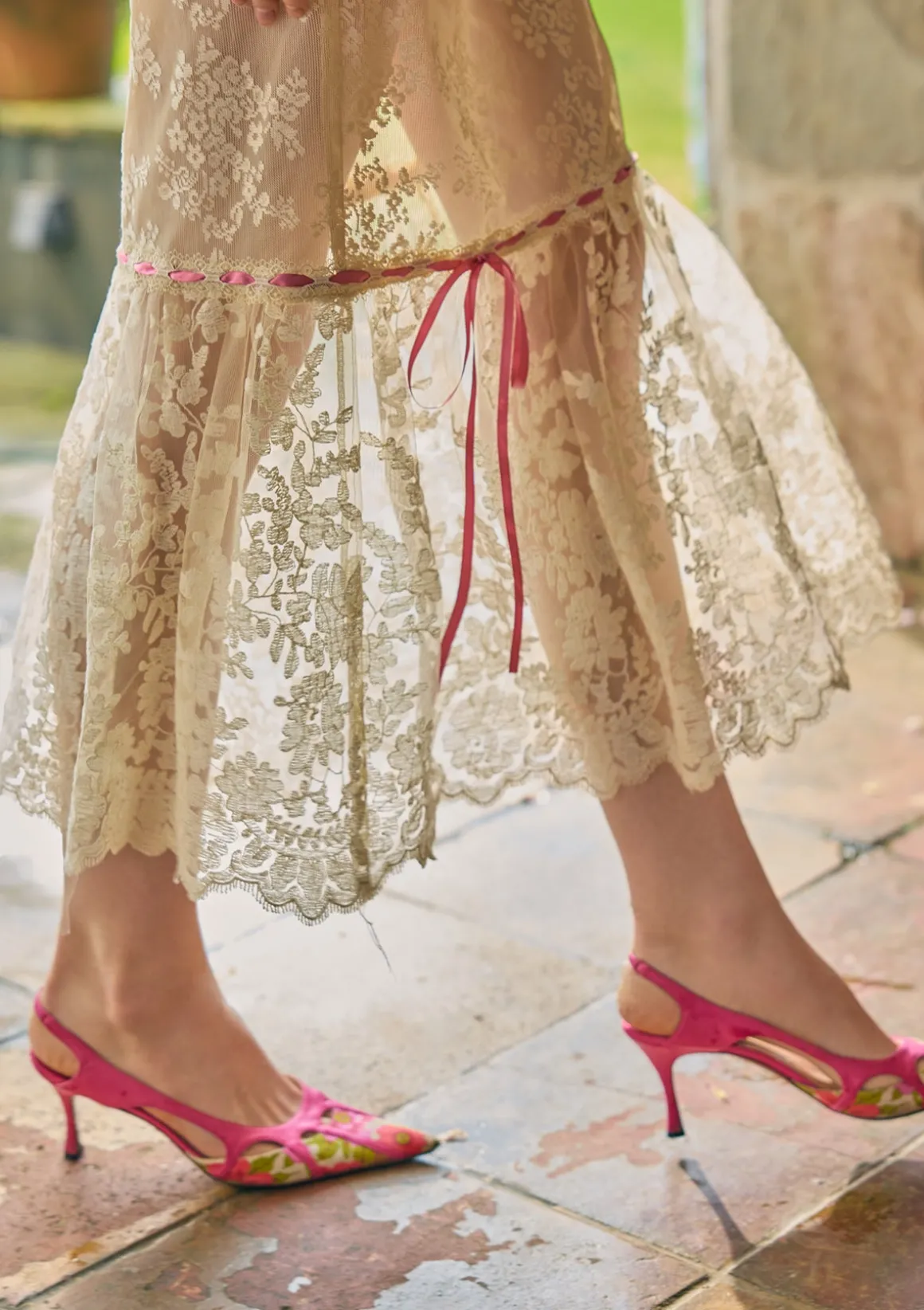 Floral Mirror Skirt