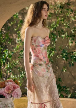 Floral Mirror Skirt