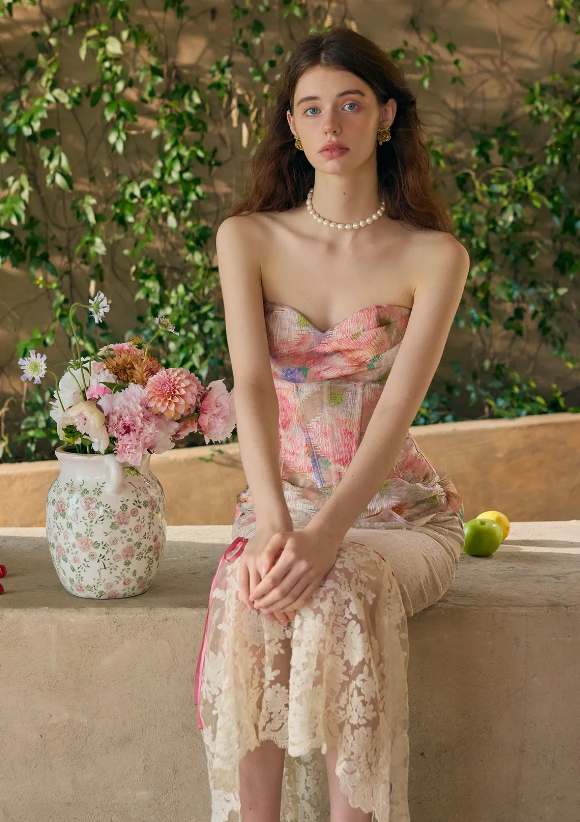 Floral Mirror Skirt