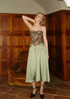 Flower & Mirror Skirt