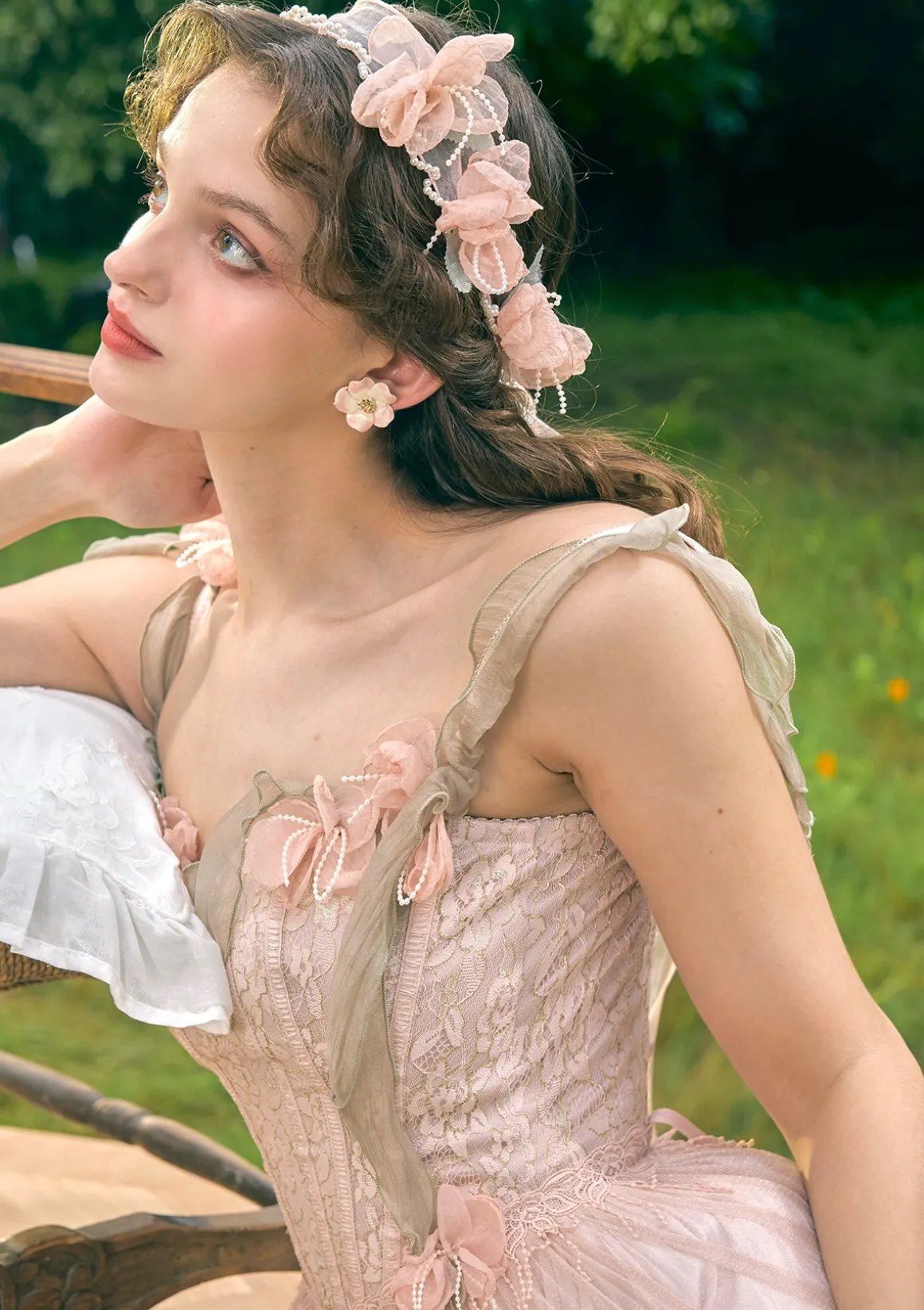 Flower Kissing Wonderland Corset Dress