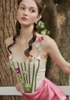 Flower Vine Phantom Corset Dress