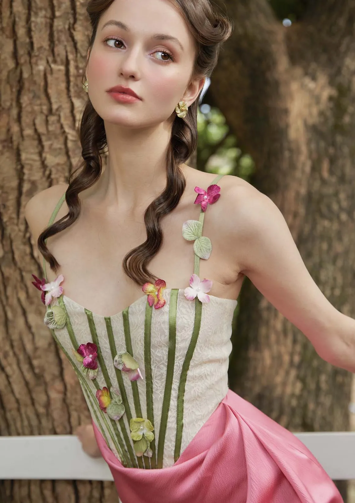 Flower Vine Phantom Corset Dress