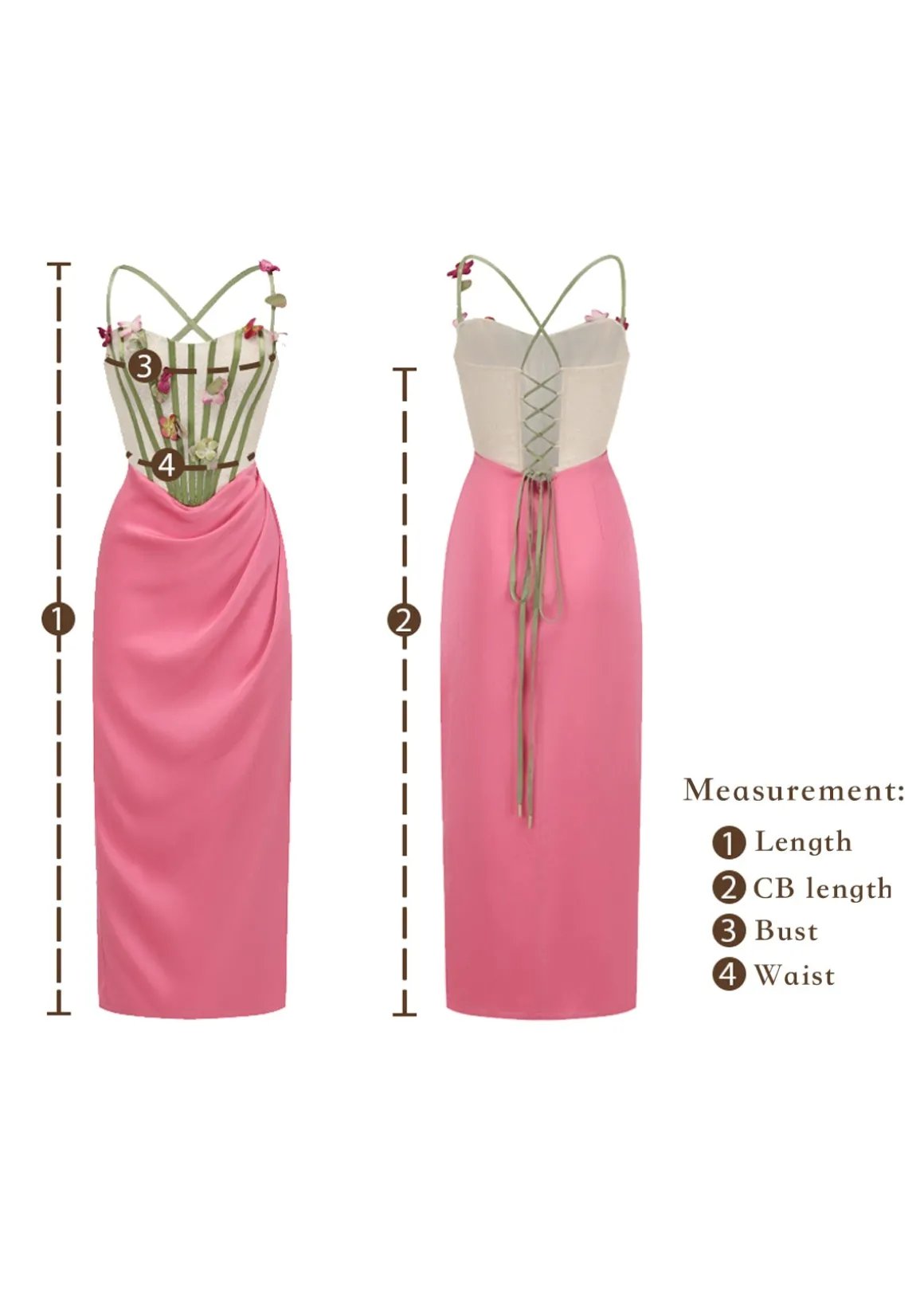 Flower Vine Phantom Corset Dress