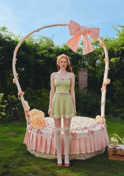 Matcha Cranberry Skirt