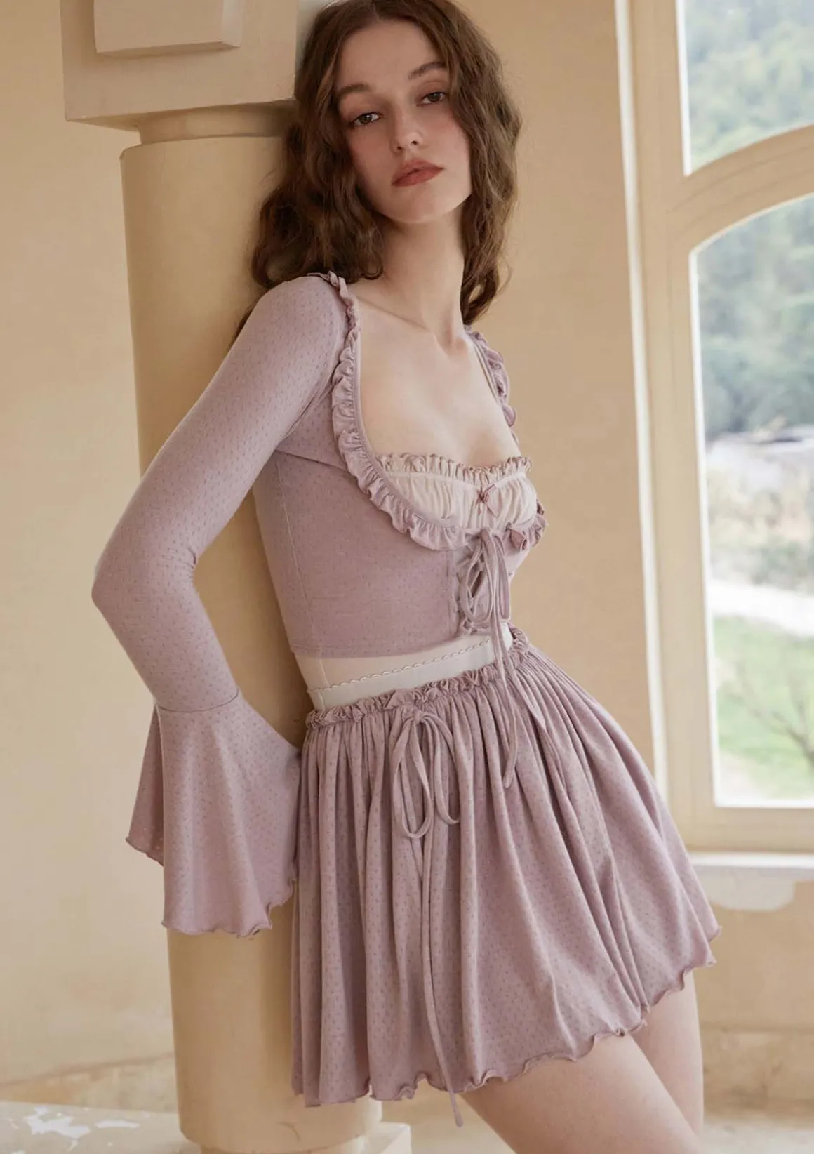 Miss Taro Knit Pantskirt