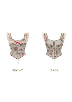 Rosey Christmas Cottage Corset