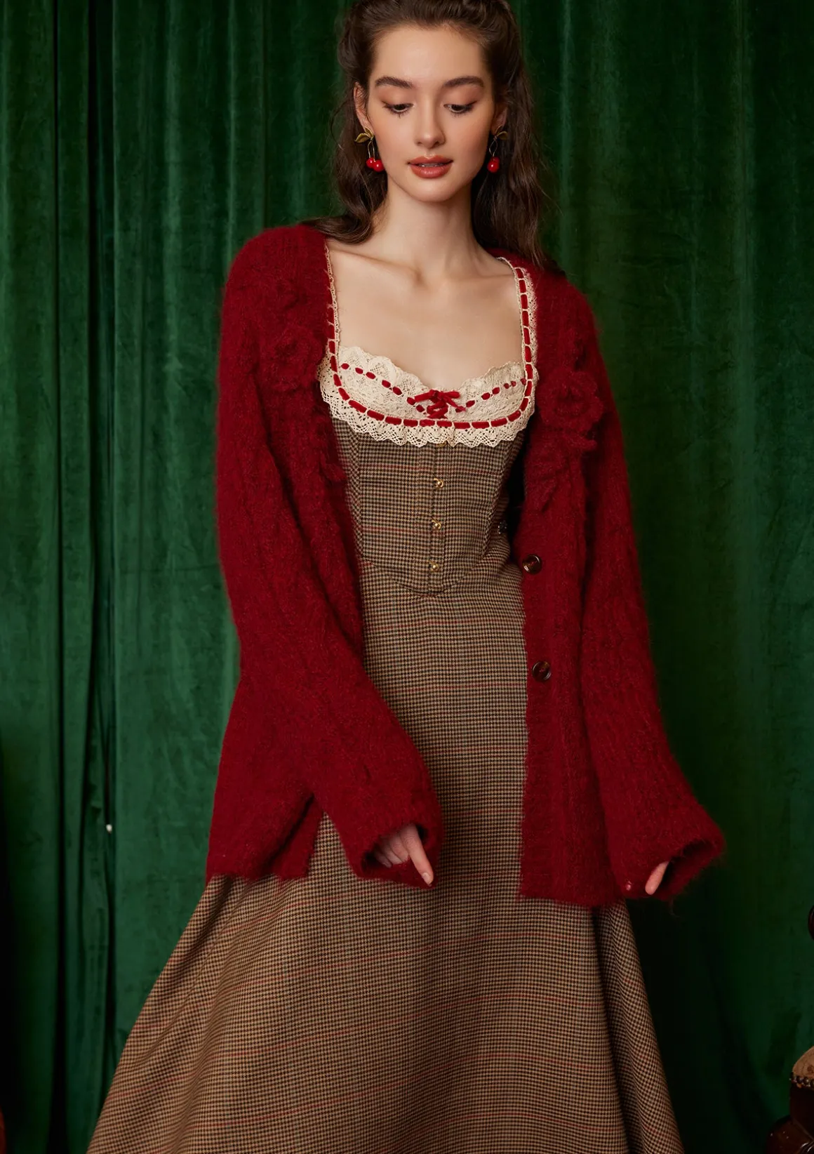Semi-sweet Chiffon Knit Cardigan